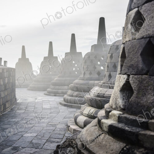Monuments in Borobudur, Jawa Tengah, Indonesia Monuments in Borobudur, Jawa Tengah, Indonesia