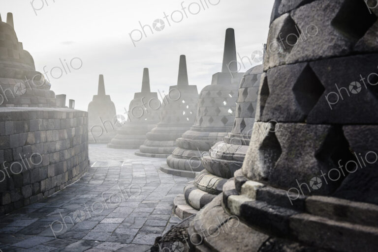 Monuments in Borobudur, Jawa Tengah, Indonesia
