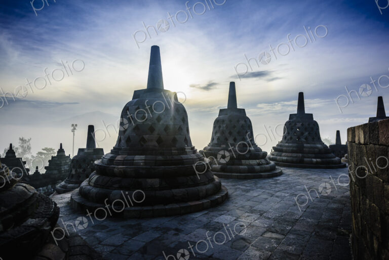 Monuments in Borobudur, Jawa Tengah, Indonesia