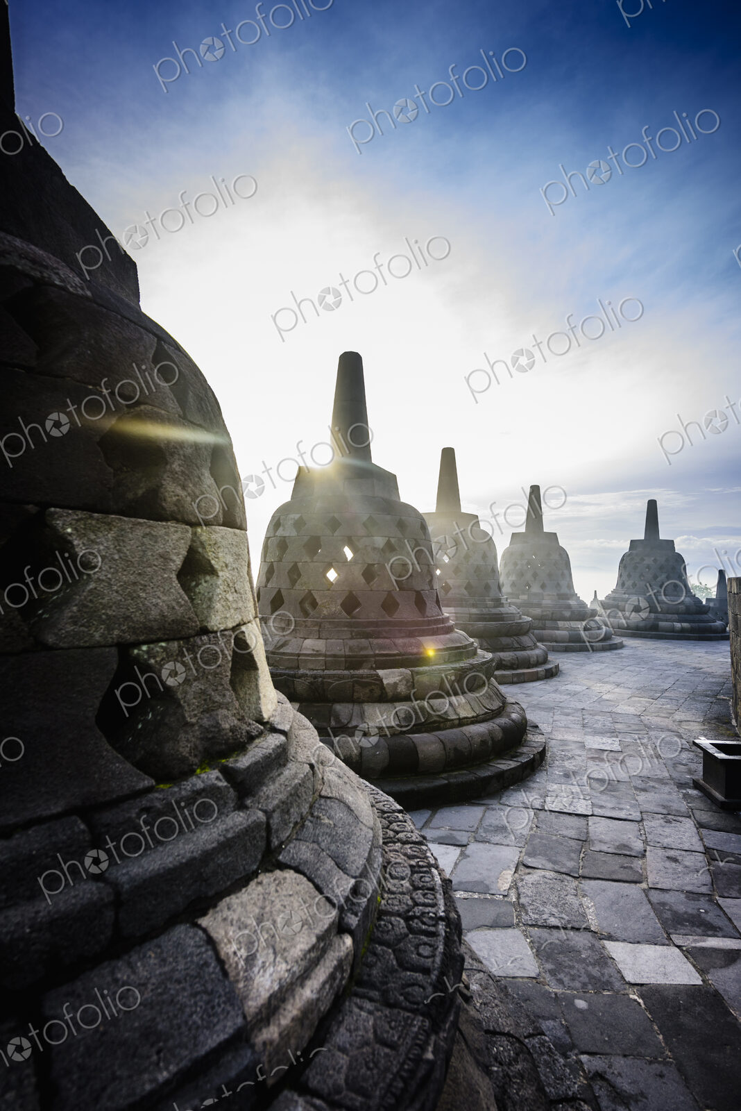Monuments in Borobudur, Jawa Tengah, Indonesia