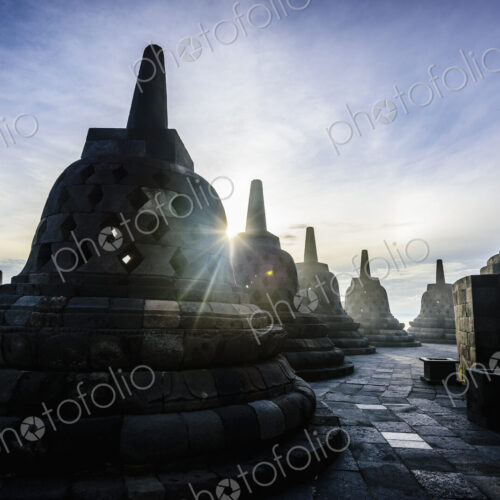 Monuments in Borobudur, Jawa Tengah, Indonesia Monuments in Borobudur, Jawa Tengah, Indonesia