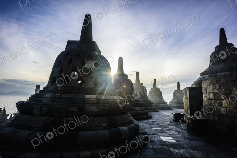 Monuments in Borobudur, Jawa Tengah, Indonesia