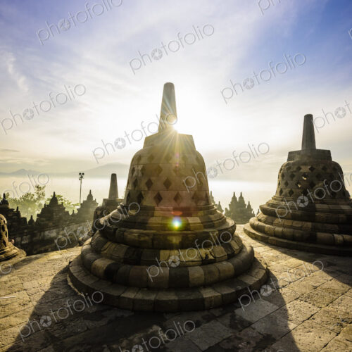 Monuments in Borobudur, Jawa Tengah, Indonesia