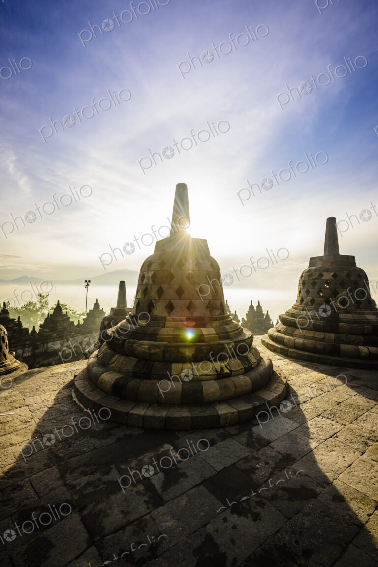 Monuments in Borobudur, Jawa Tengah, Indonesia