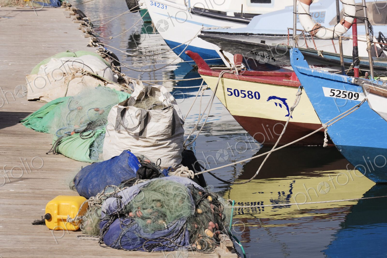 Moored Fishing Boats