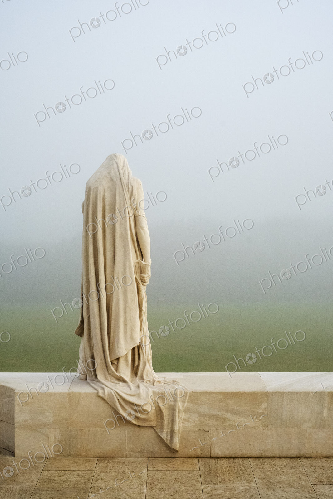Mother Canada statue at the Canadian World War One Memorial, Vimy Ridge National…