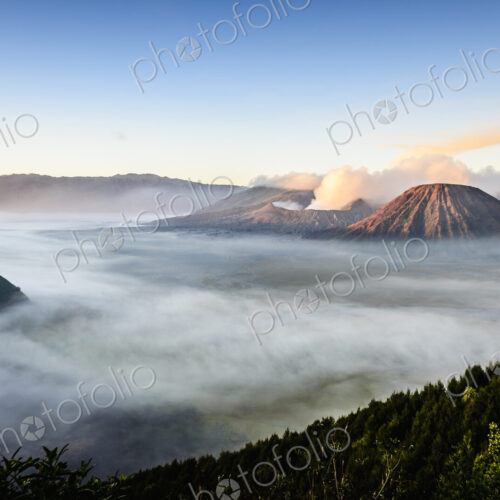 Mount Bromo volcano, a somma volcano and part of the Tengger mountains range, the cone… Mount Bromo volcano, a somma volcano and part of the Tengger mountains range, the cone…