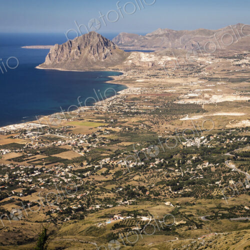 Mountainous landscape and coastline on the west coast of Sicily. Mountainous landscape and coastline on the west coast of Sicily.