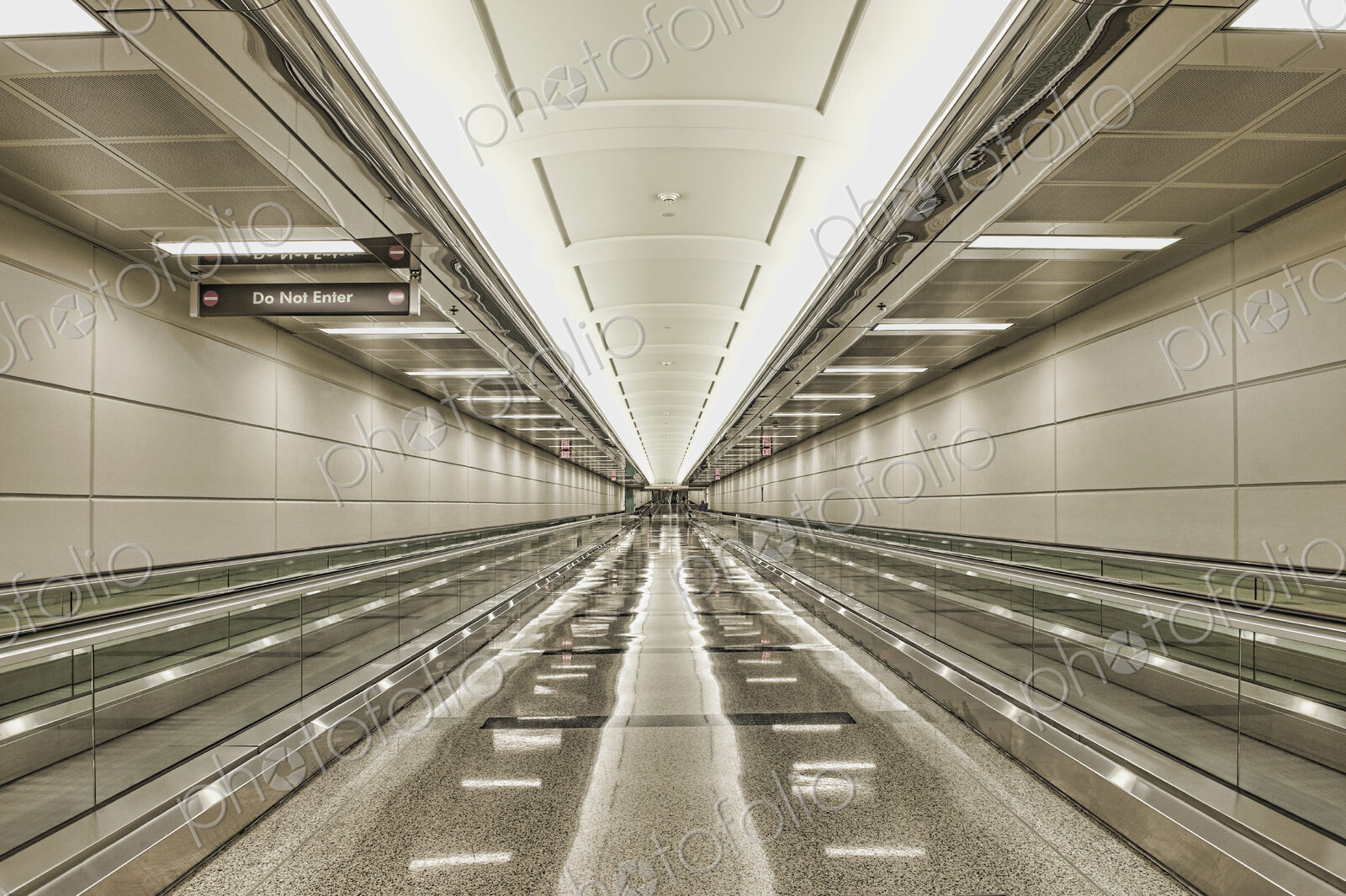 Moving Walkways At Airport