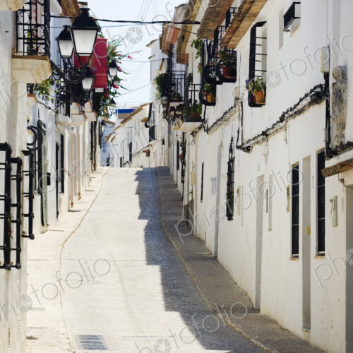 Narrow Street in White Town of Altea Narrow Street in White Town of Altea