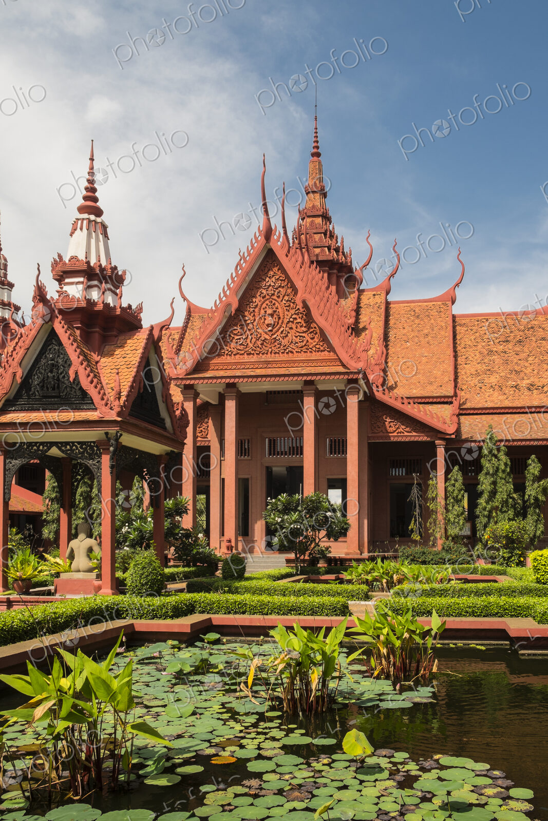 National Museum of Cambodia and courtyard, Phom Penh, Cambodia
