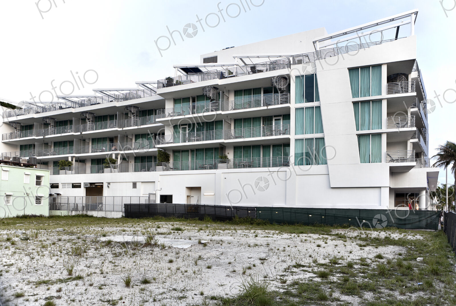 Neglected Lot Next to a Luxury Hotel