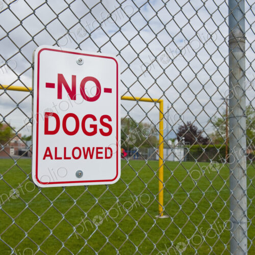 No Dogs Allowed Sign