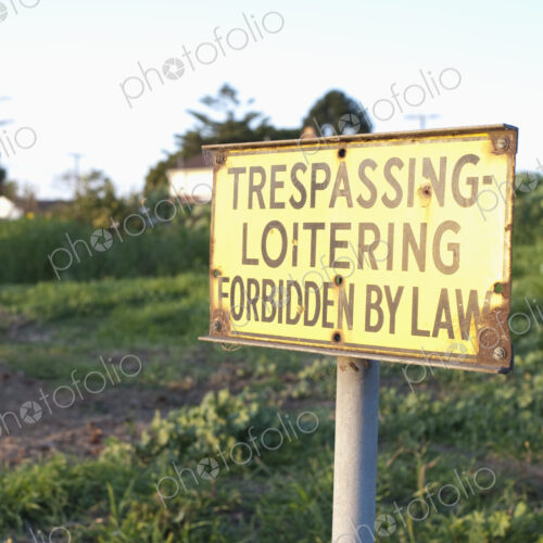 No Trespassing Sign No Trespassing Sign