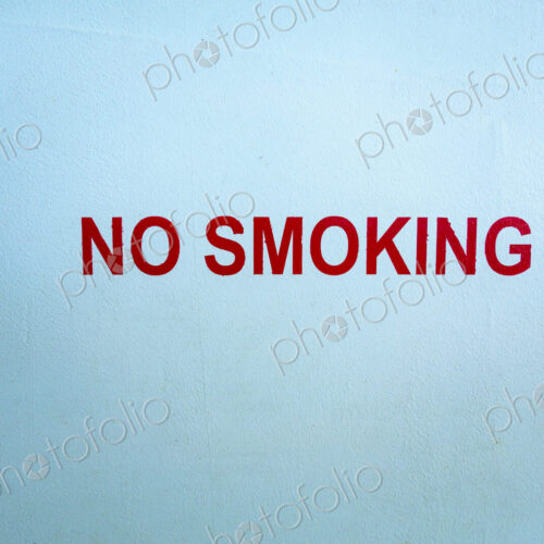 No smoking sign on metal wall, Washington State Ferry, WA USA