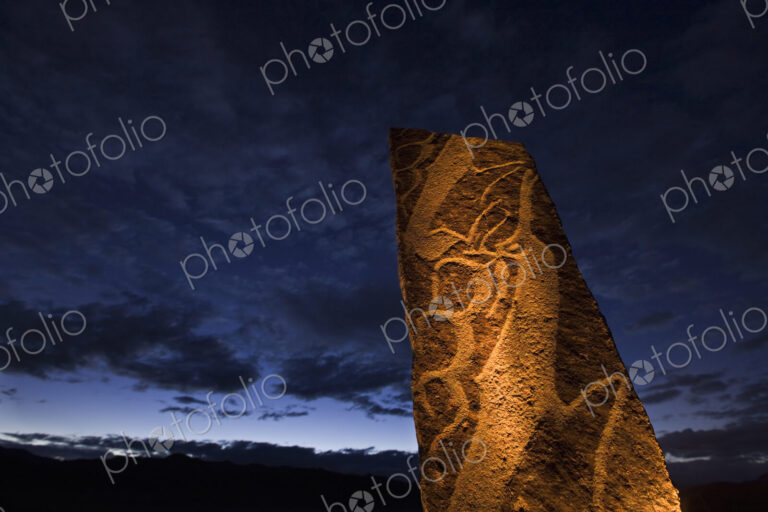 North-central Mongolian stone engravings, potentially more than three thousand years…