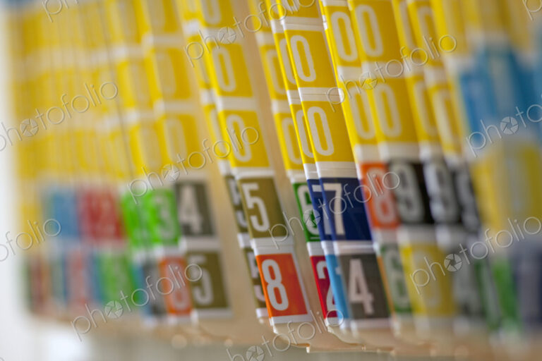 Numbered File Folders