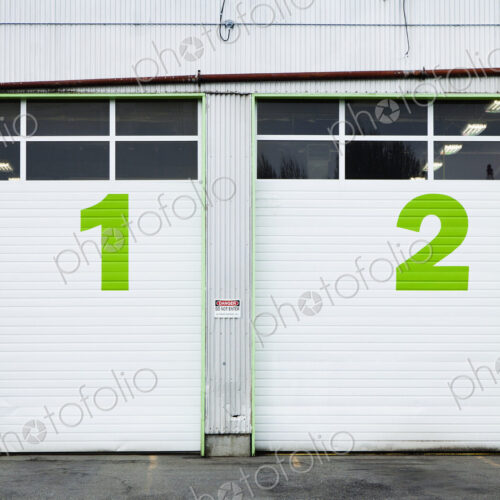 Numbers On Repair Shop Bay Doors Numbers On Repair Shop Bay Doors