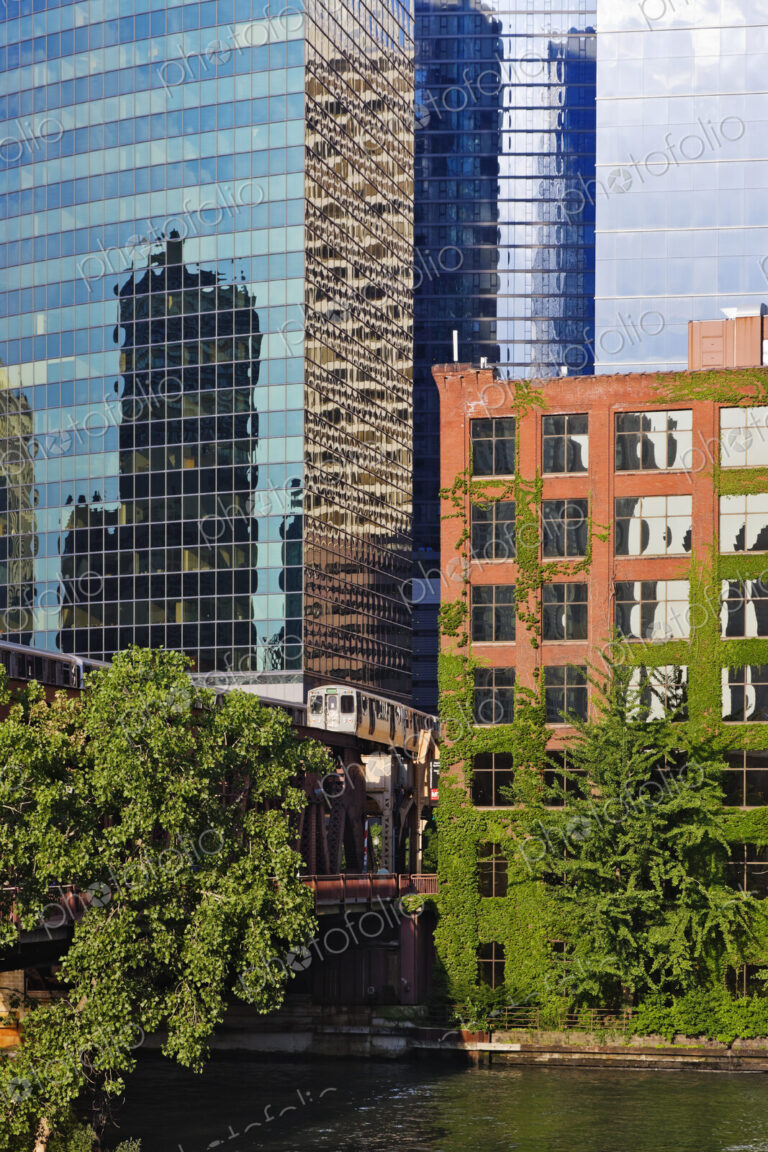 Office Buildings Along the Chicago River