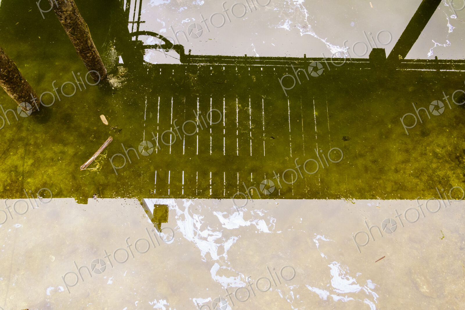 Oil on water near public dock, Kingston, WA USA