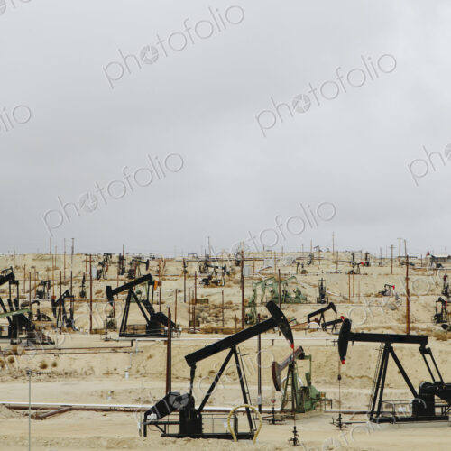 Oil rigs and wells in the Midway-Sunset shale oil fields, the largest in California Oil rigs and wells in the Midway-Sunset shale oil fields, the largest in California