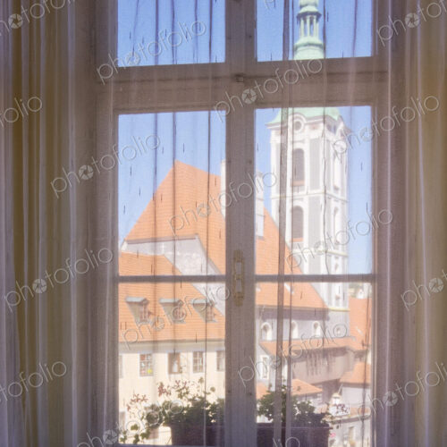 Old City Through a Window Old City Through a Window