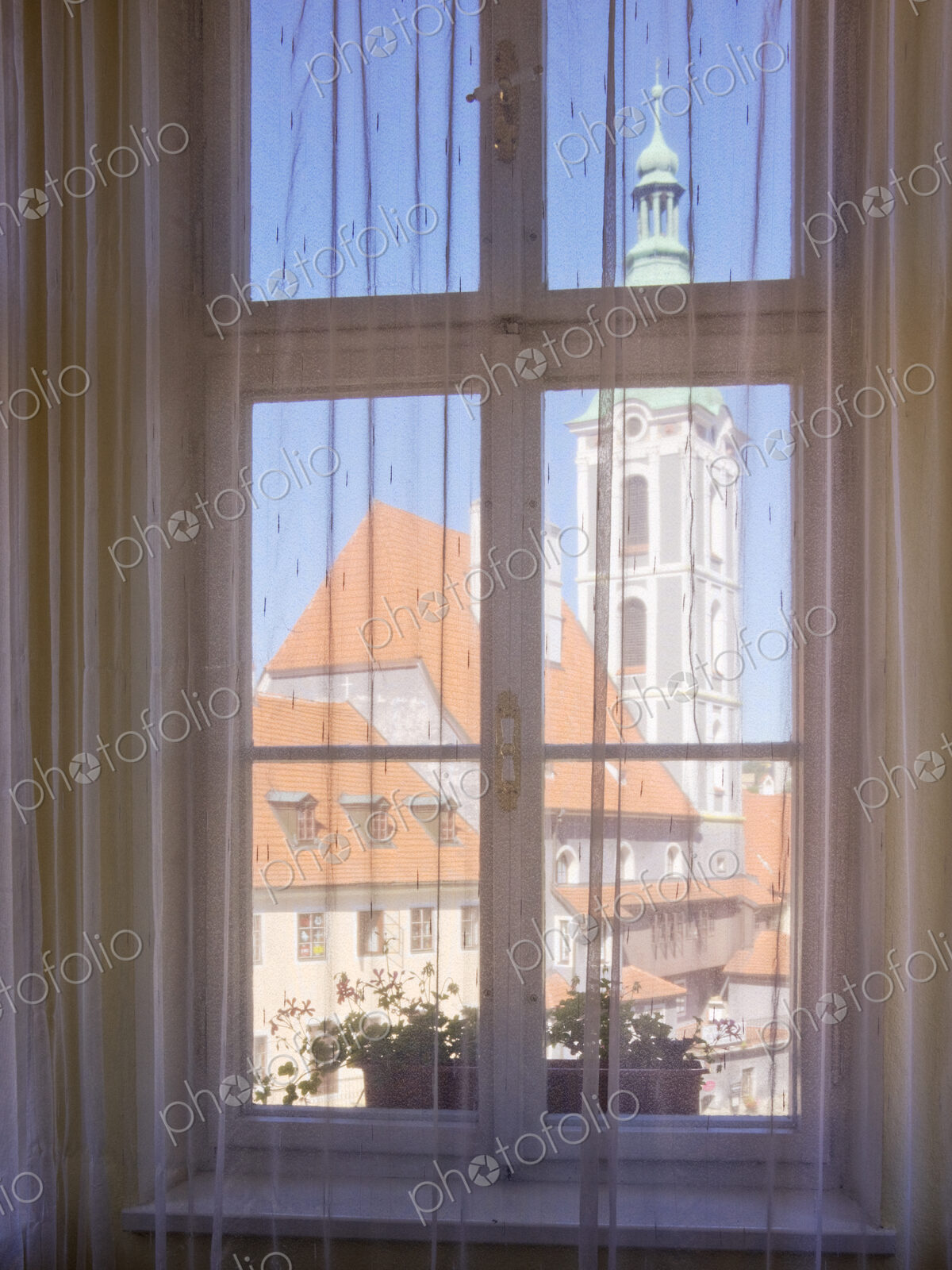 Old City Through a Window