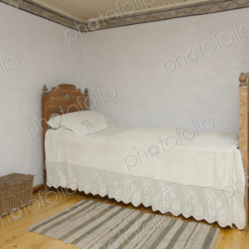 Old Fashioned Bedroom in a museum of rural life