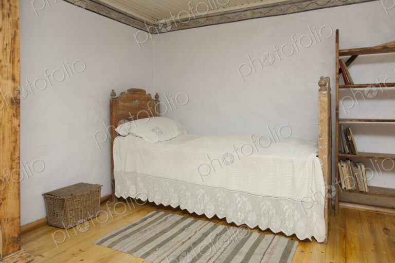 Old Fashioned Bedroom in a museum of rural life
