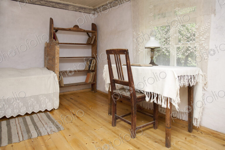 Old Fashioned Bedroom in a museum of rural life