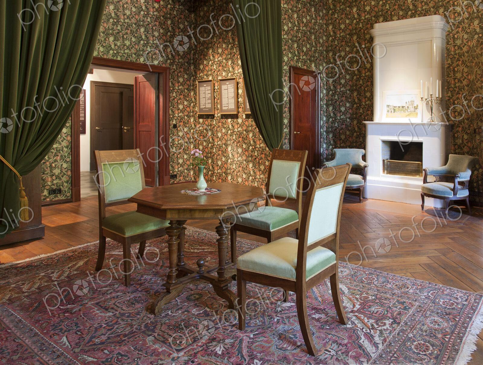 Old Fashioned Room at the Alatskivi Castle
