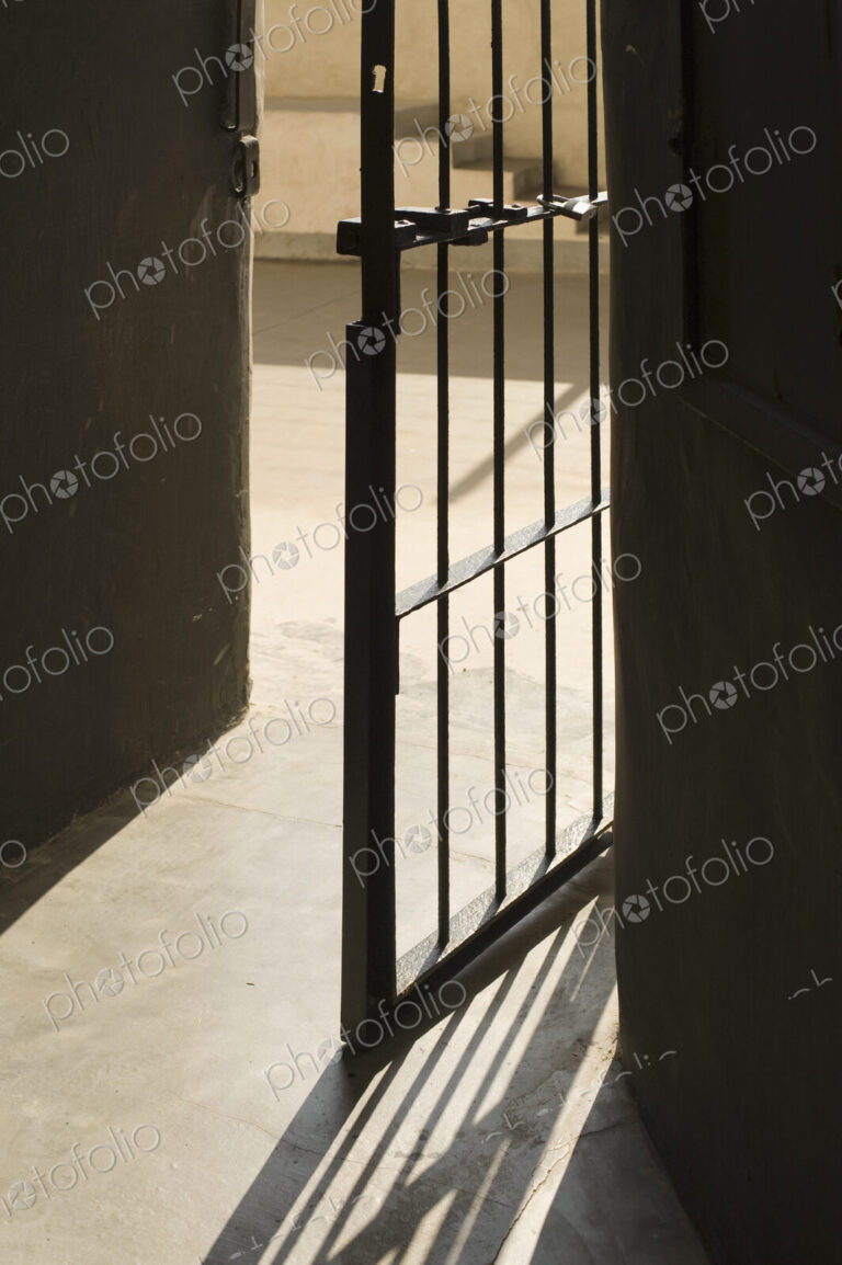 Old Open Jail Cell Door