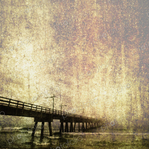 Old Photo of an Ocean Pier Old Photo of an Ocean Pier