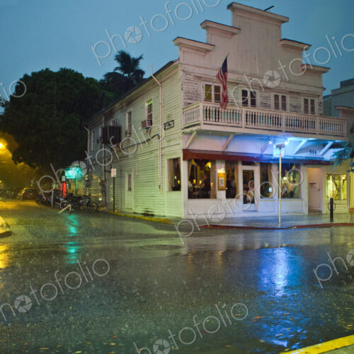 Old Storefront in a Rainstorm Old Storefront in a Rainstorm