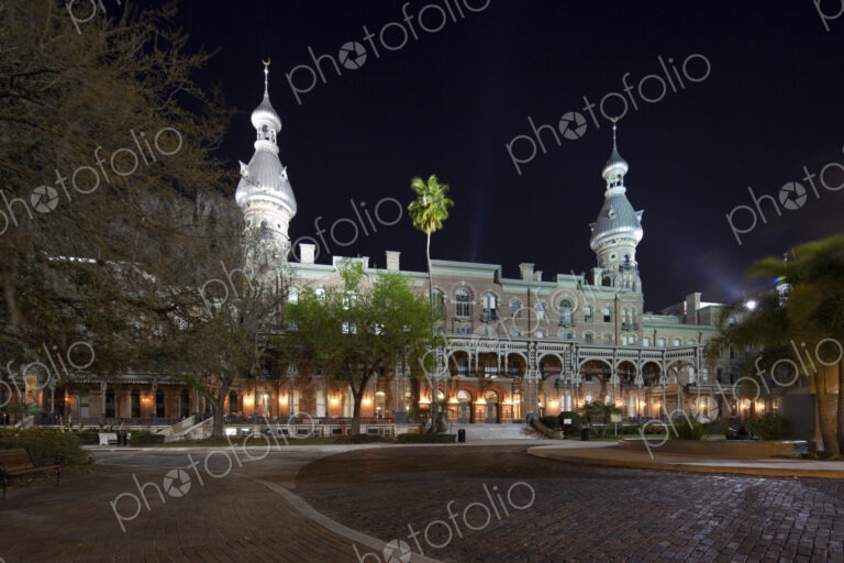 Old Style Building at Night