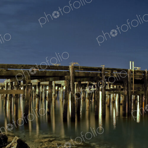 Old Wooden Dock at Night Old Wooden Dock at Night