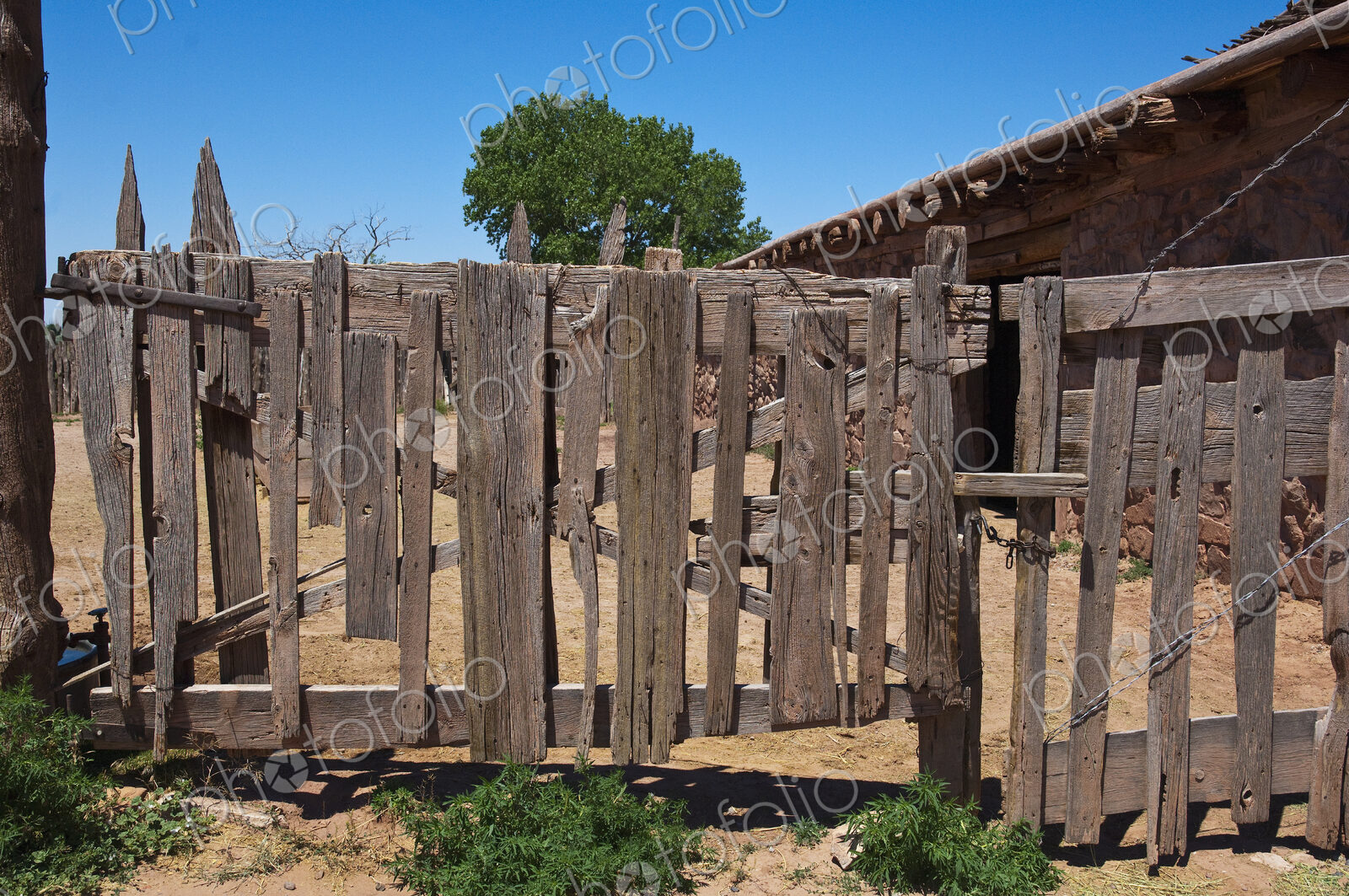 Old Wooden Fence Gate