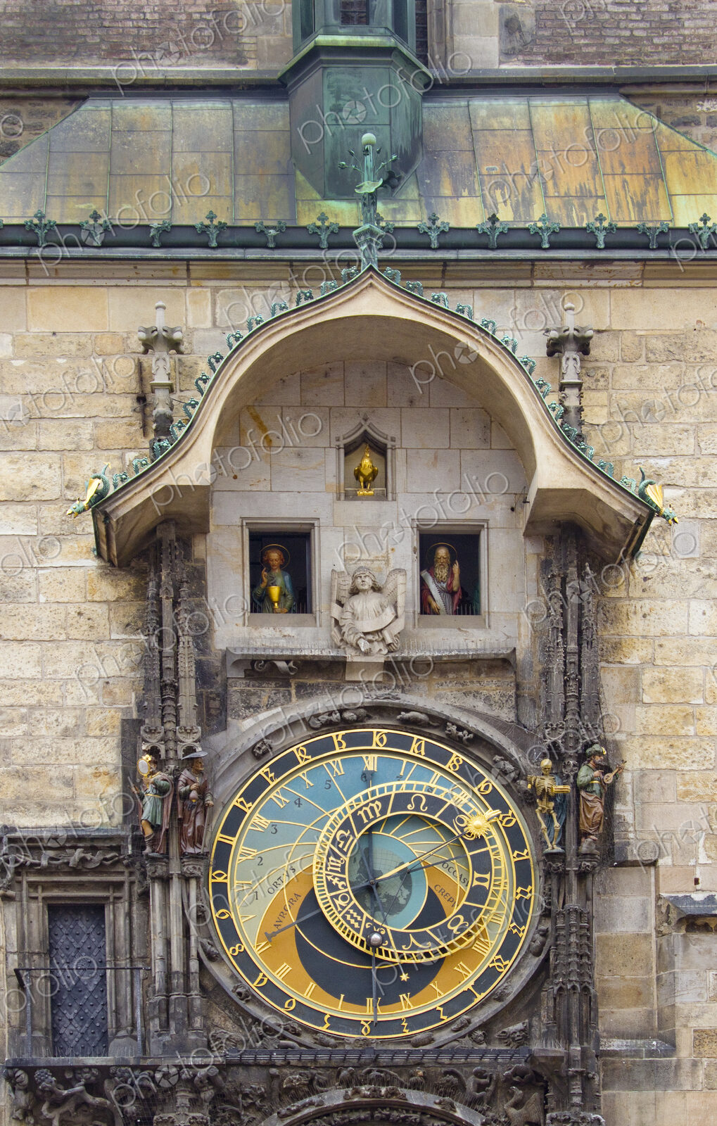 Old World Building With Clock