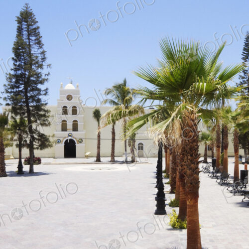 Old World Building in Tropical Setting Old World Building in Tropical Setting