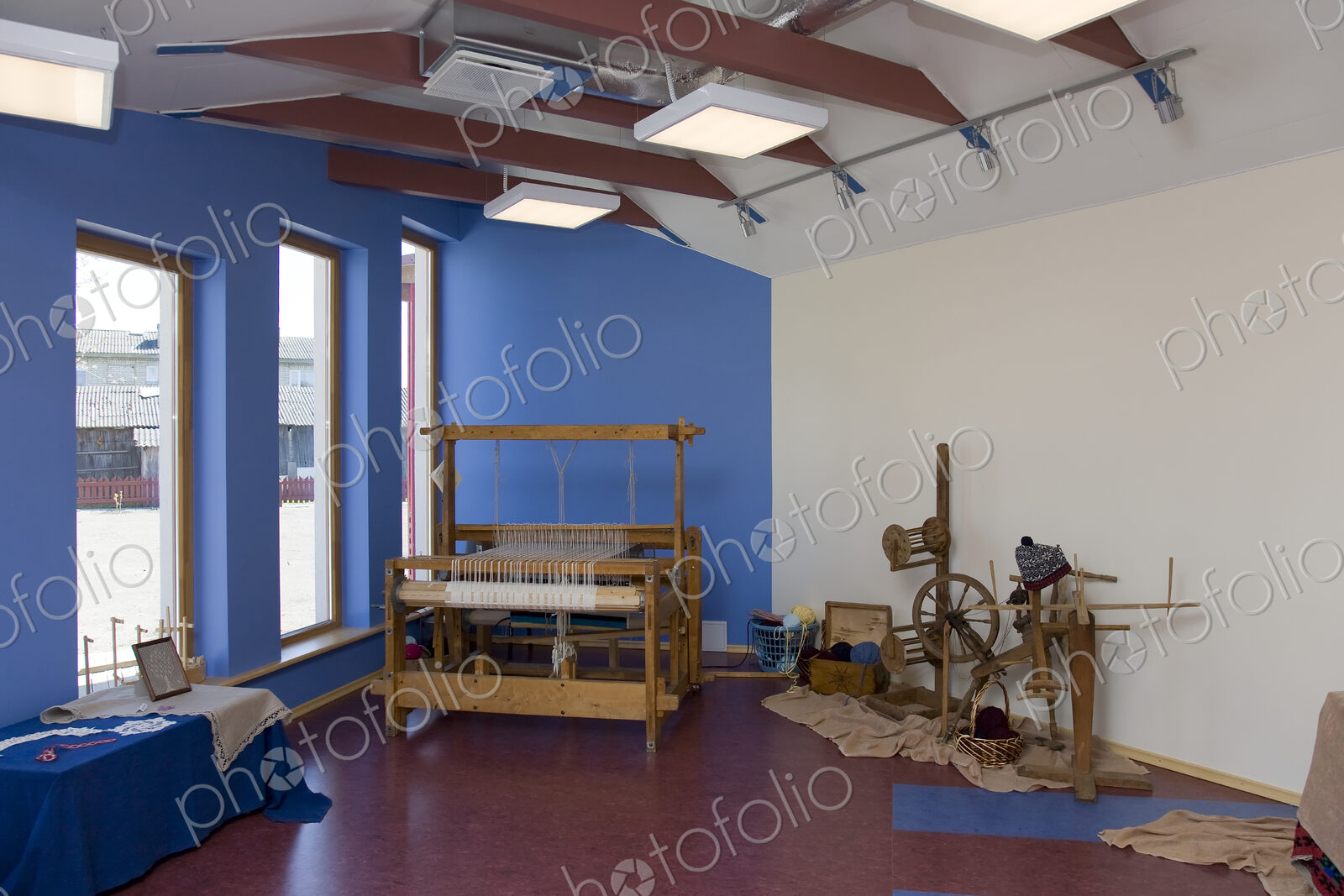 Old-fashioned Wooden Loom