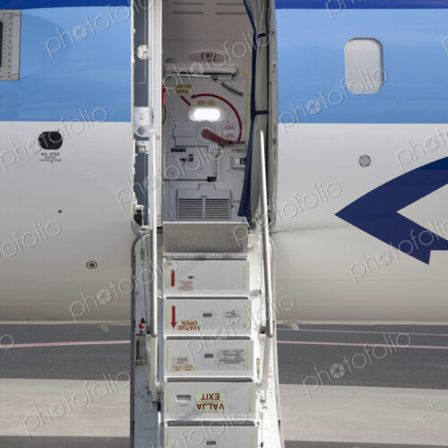 Open Airplane Stairs Open Airplane Stairs