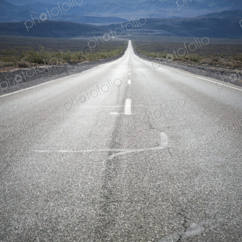 Open road, Death Valley, California, United States