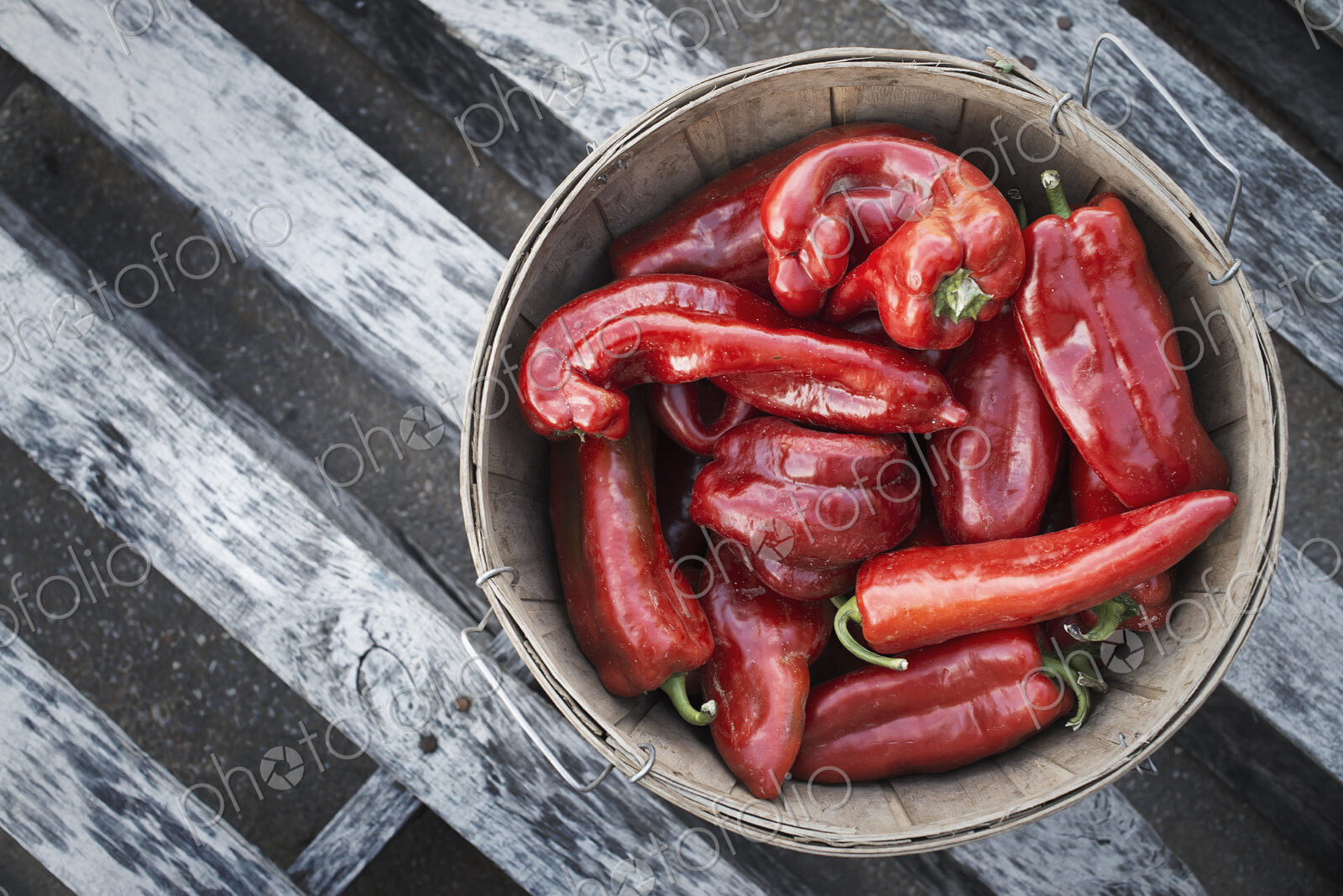 Organic Sweet Red Peppers just harvested