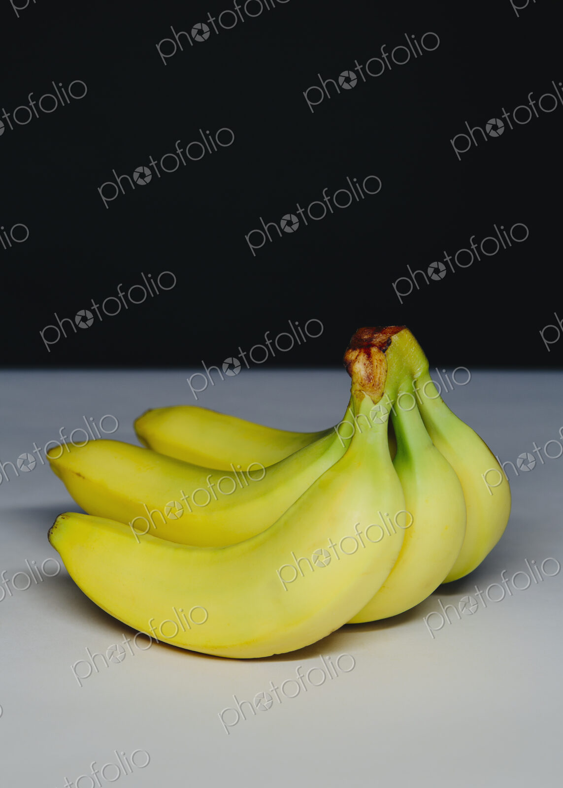 Organic bananas, in a bunch.