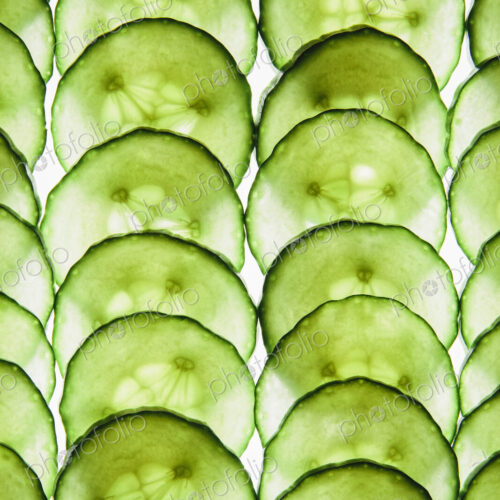 Organic cucumber slices