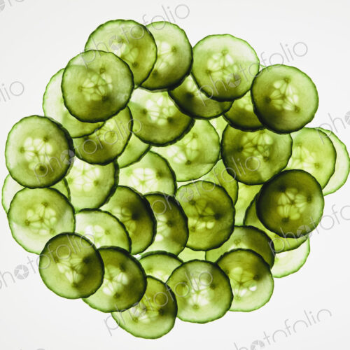 Organic cucumber slices Organic cucumber slices