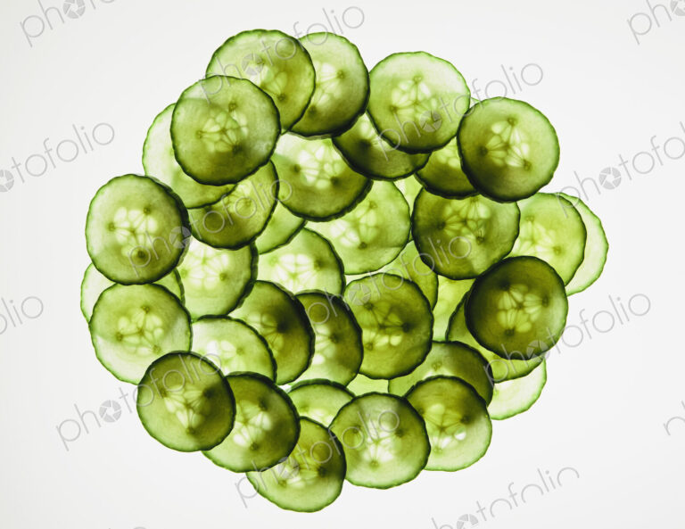 Organic cucumber slices