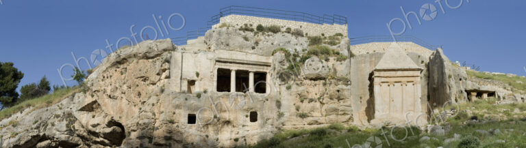 Ornate Kidron Valley Tombs