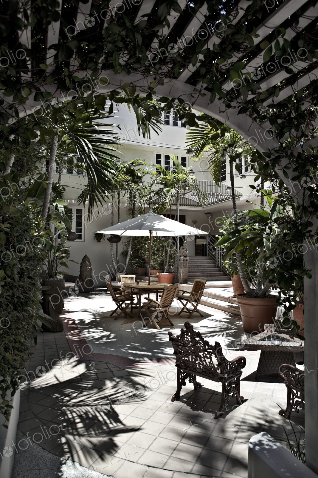 Ornate Outdoor Seating Area