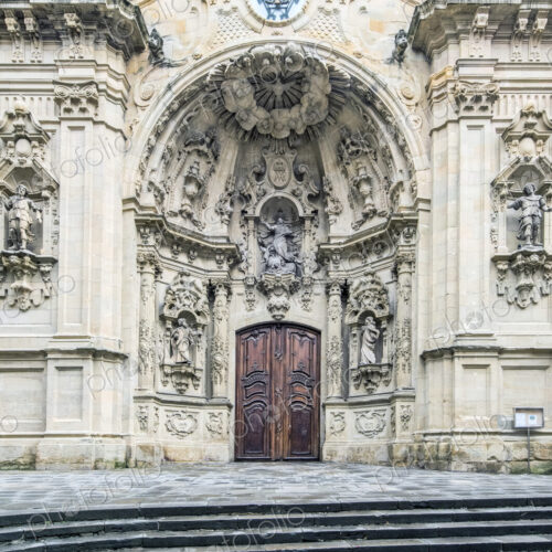 Ornate arches on cathedral exterior Ornate arches on cathedral exterior